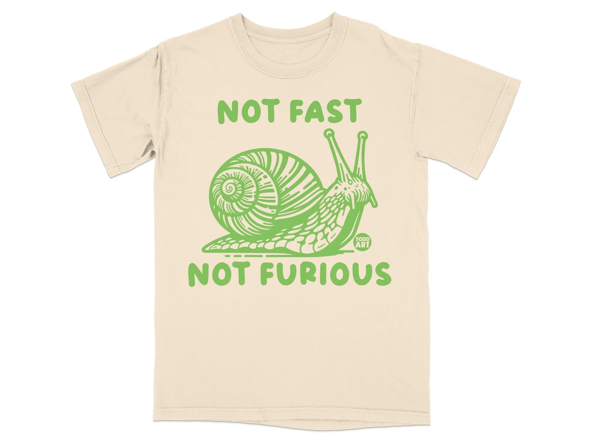 Not Fast Not Furious Snail Graphic T-shirt