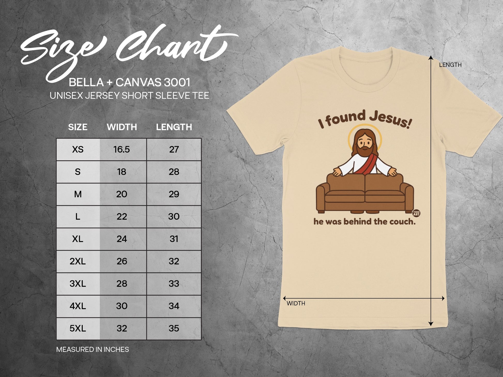I Found Jesus He Was Behind the Couch T-shirt product
