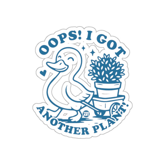 Oops I Got Another Plant Duckling Illustration sticker