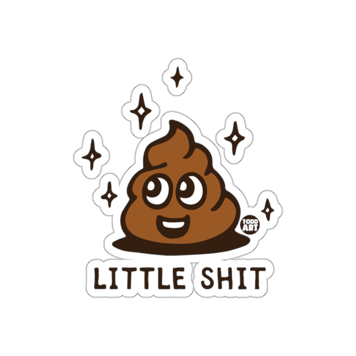 Cute Little Shit Sparkles Emoji Icon Animated Style sticker