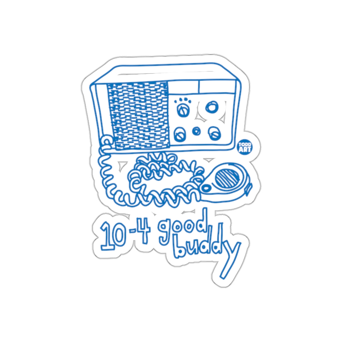 10-4 Good Buddy CB Radio Design Sticker