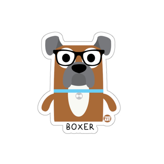 Cute Boxer Dog Art Illustration for Dog Lovers Sticker