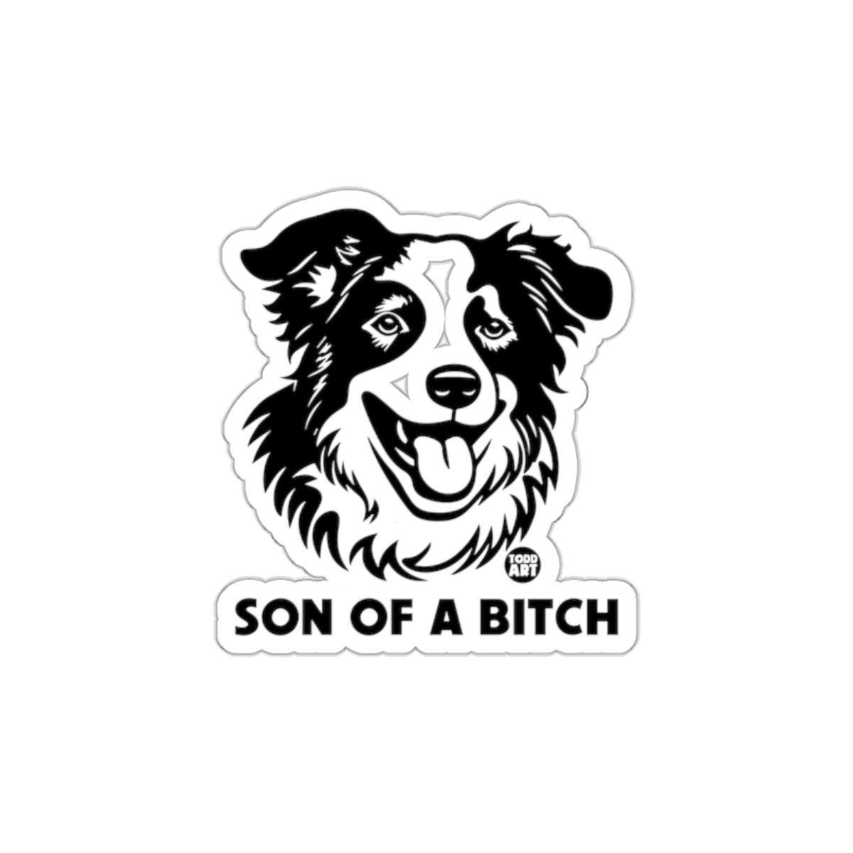 Son of a Bitch Dog Illustration Sticker