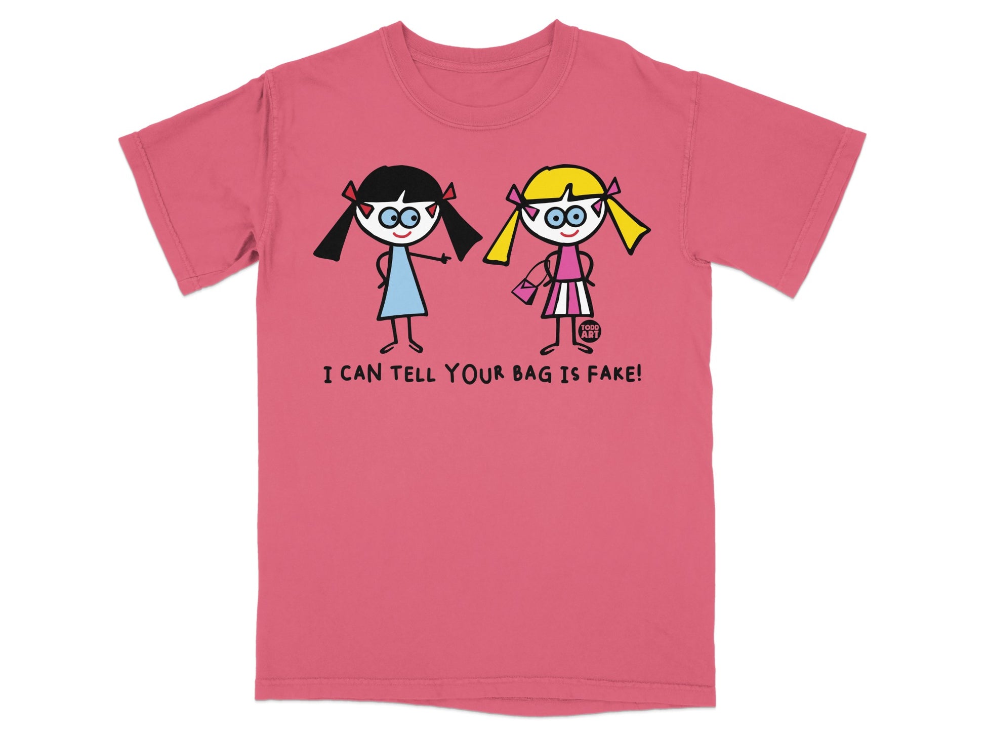 Funny Cartoon Characters I Can Tell Your Bag Is Fake Shirt