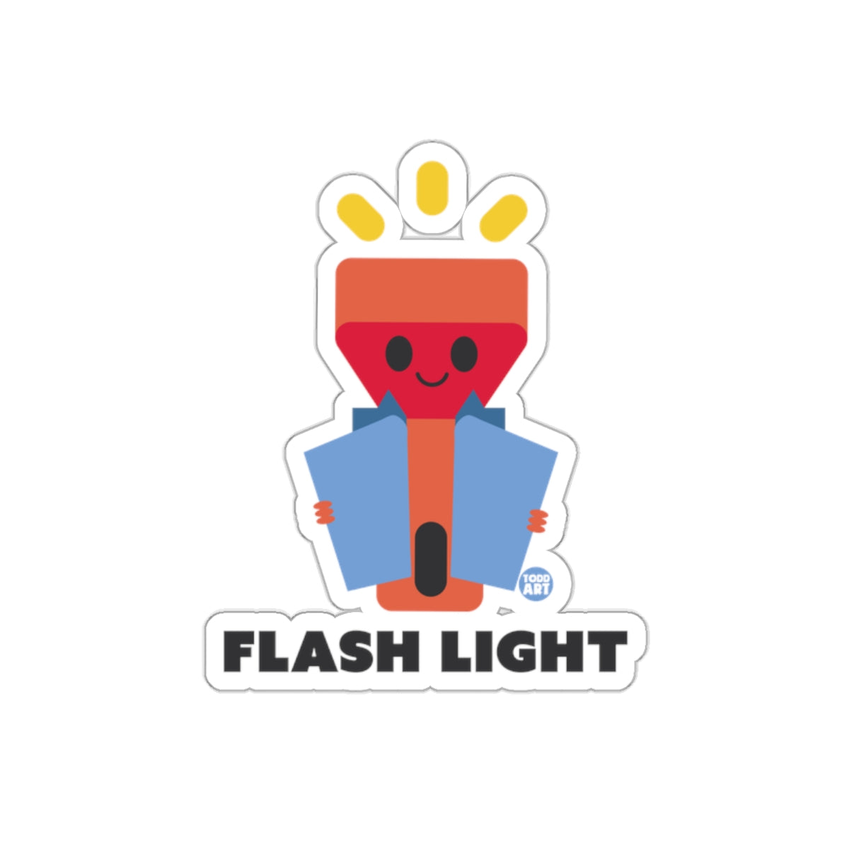 Cute Flash Light Character Sticker for Kids