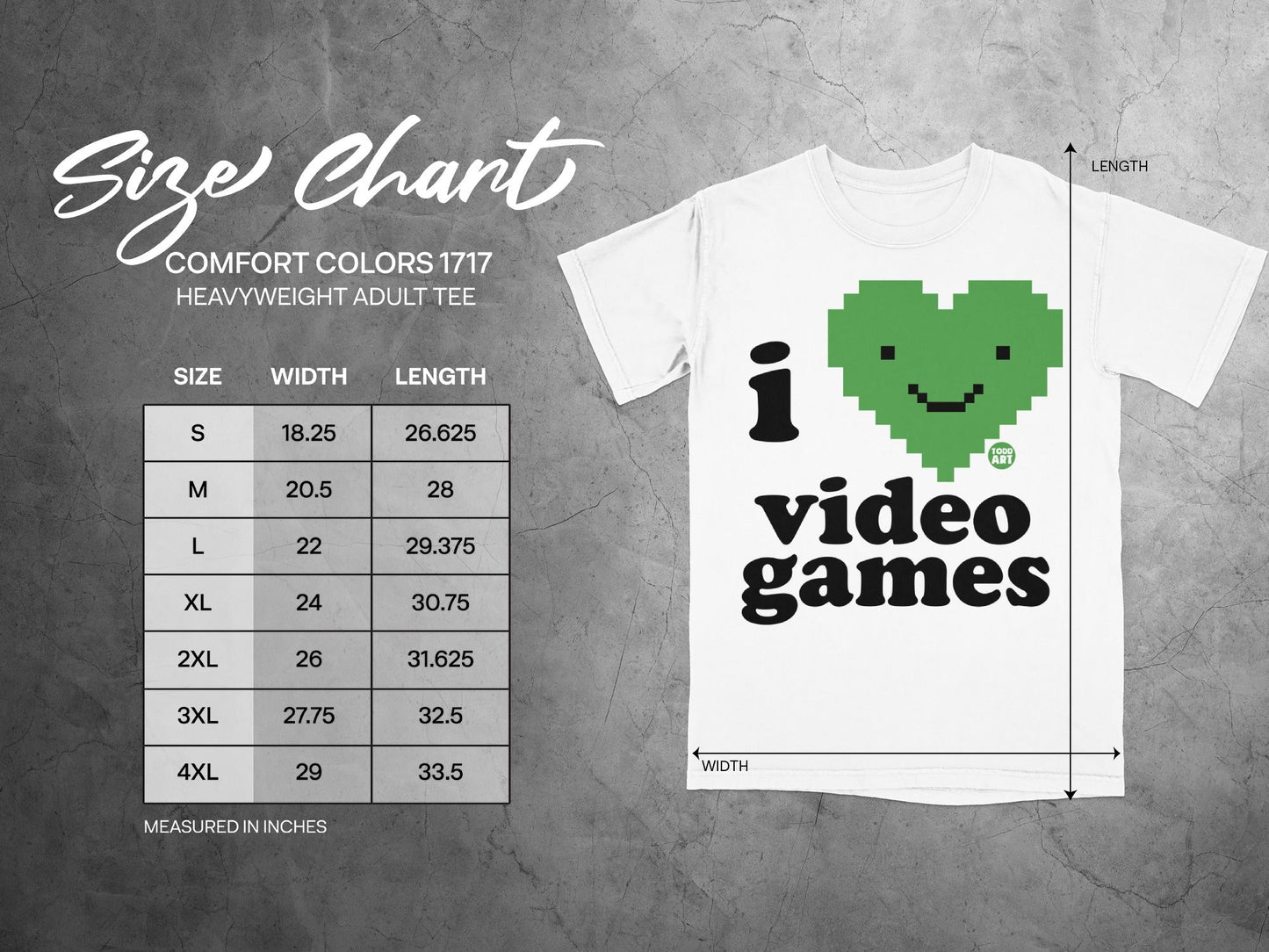 I Love Video Games Heart Graphic Tee for Gamers