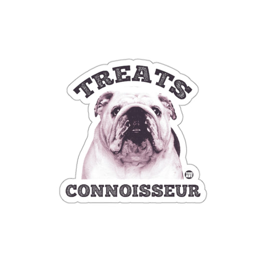Treats Connoisseur Bulldog Lover Gift Sticker