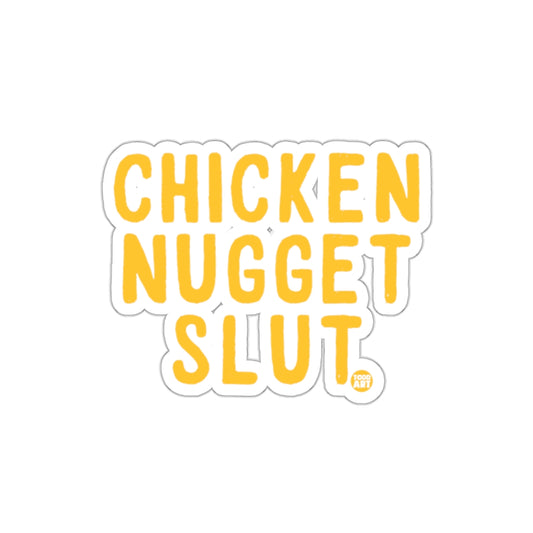 Chicken Nugget Slut Text Sticker for Food Lovers