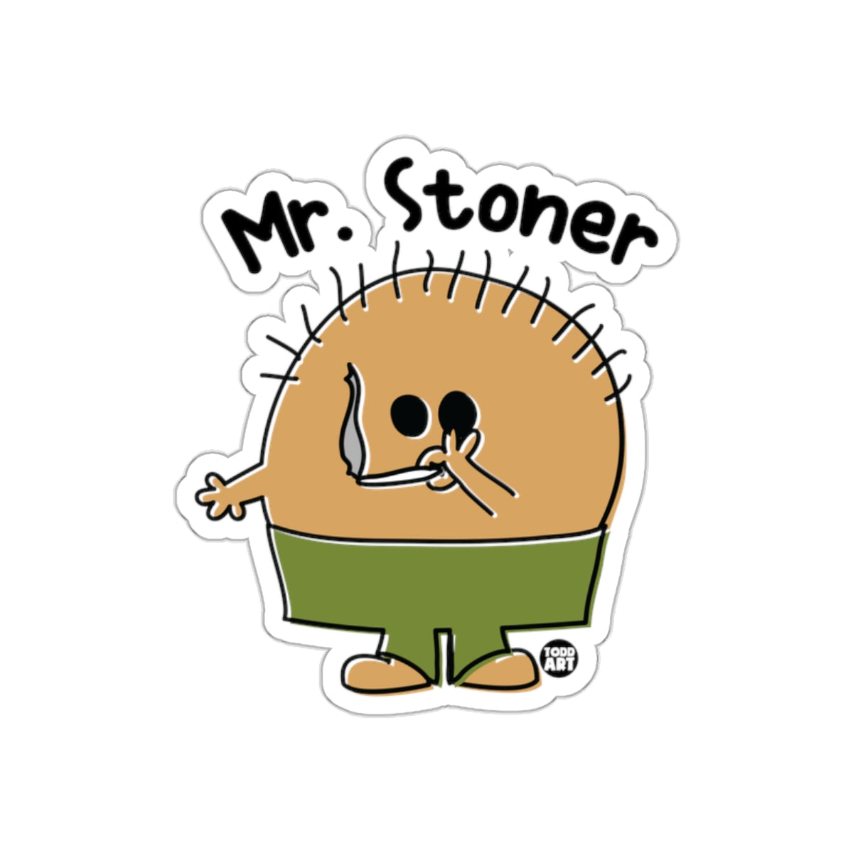 Mr. Stoner Character Drawing Sticker Product