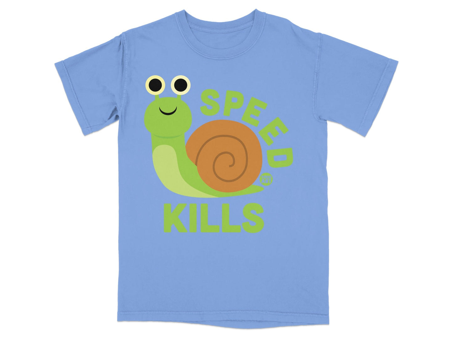Speed Kills Snail Humor T-shirt for Adults Casual Wear