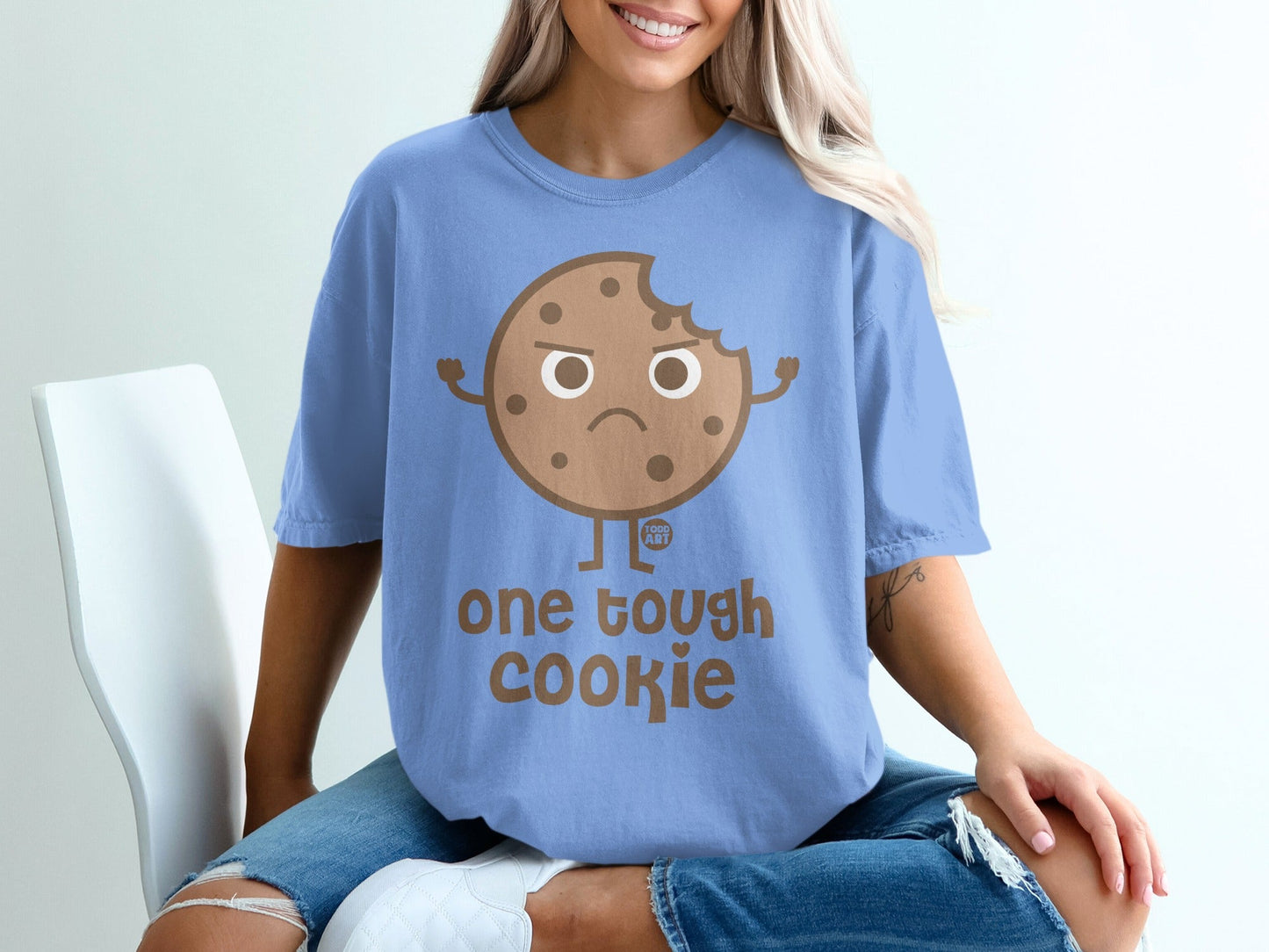 One Tough Cookie Funny Graphic Tee Shirt