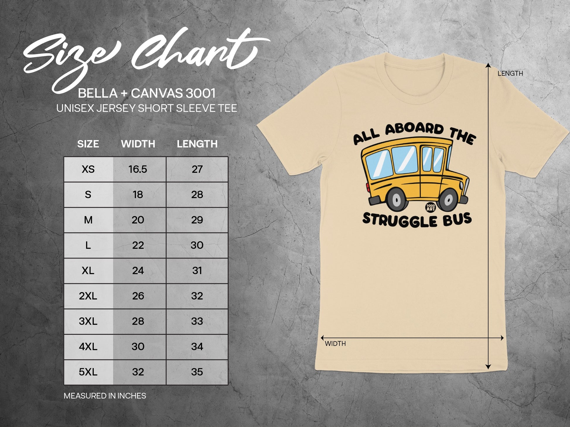 All Aboard the Struggle Bus Novelty Tee product type