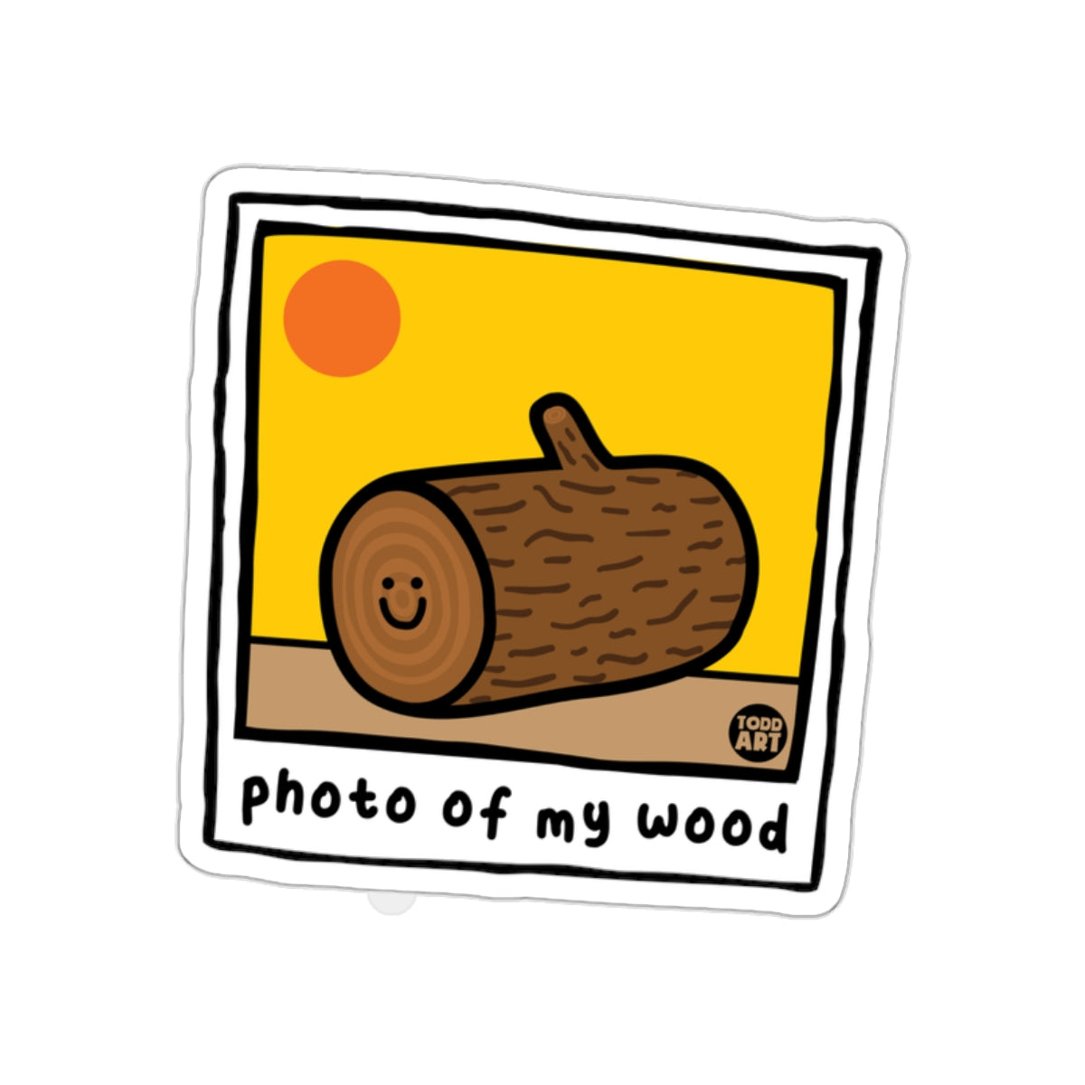 Photo Of My Wood Funny Cartoon Art Illustration Stickers