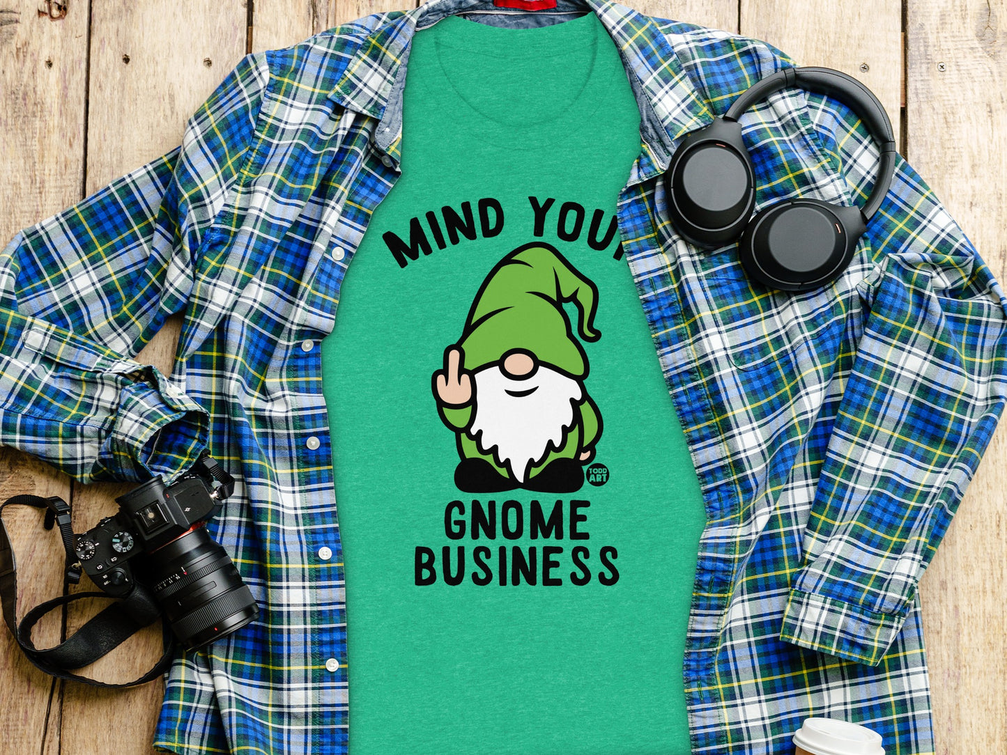 Mind Your Gnome Business Graphic T-Shirt product type