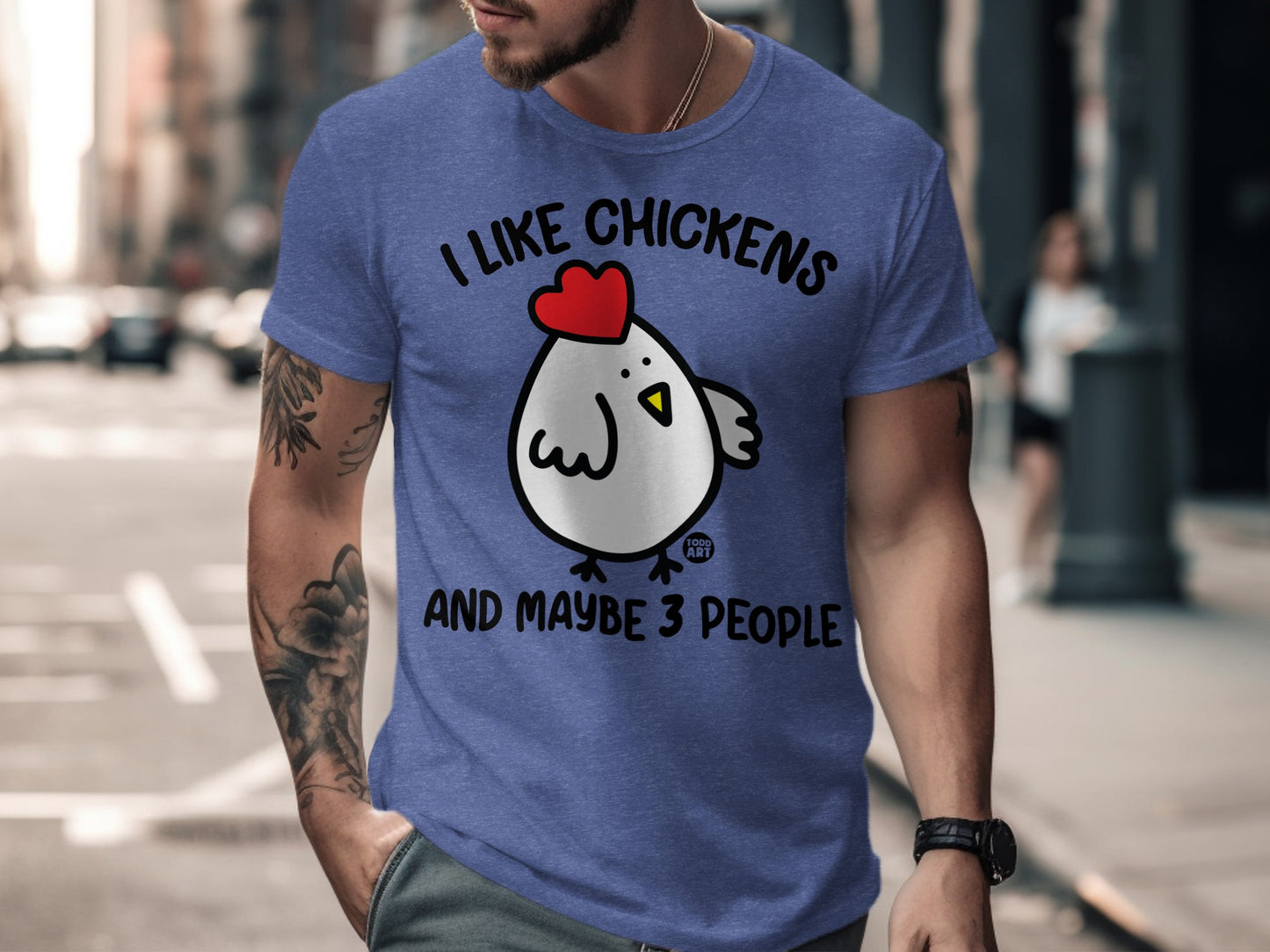 I Like Chickens And Maybe 3 People T-shirt product