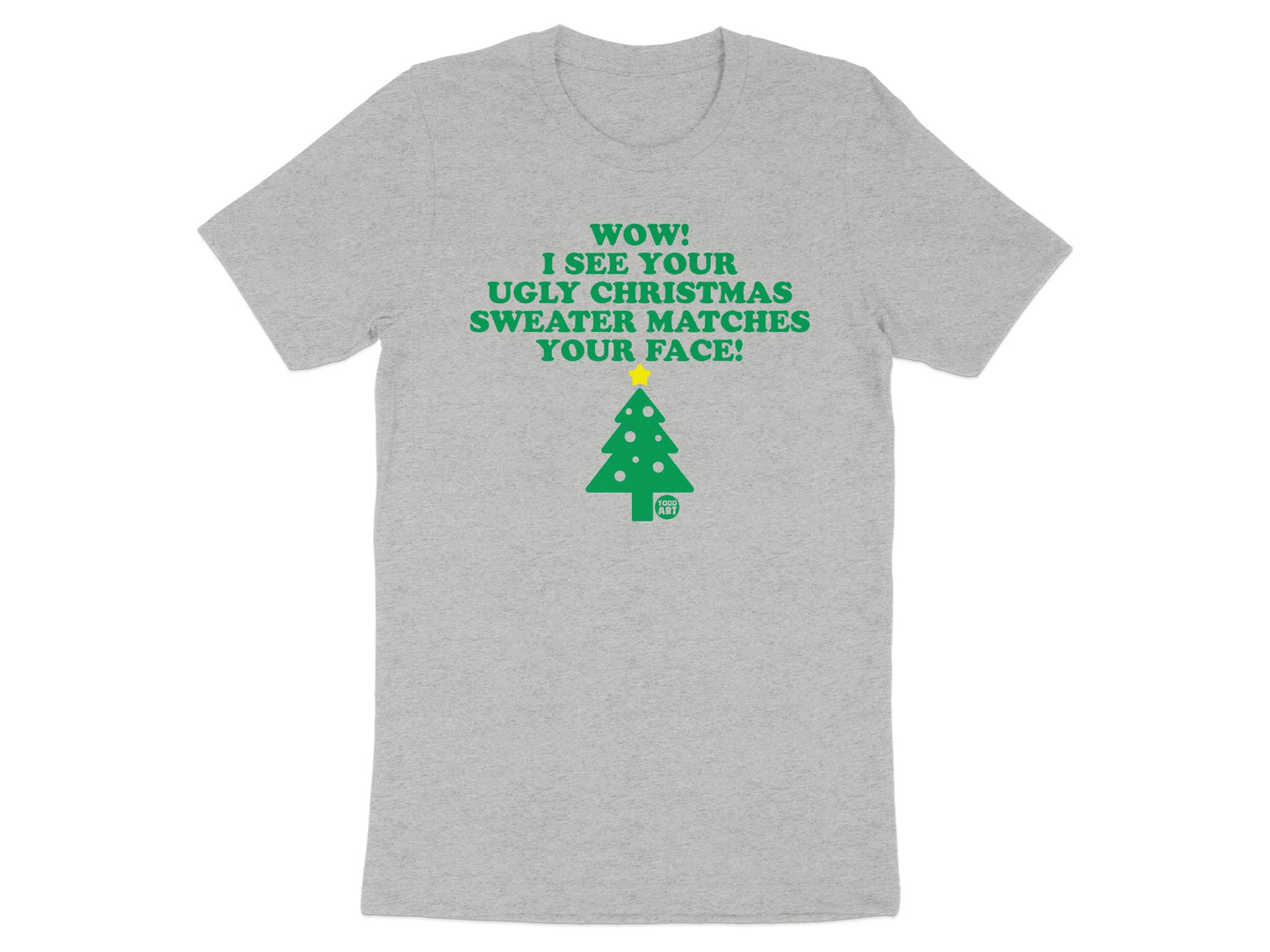 WOW I SEE YOUR UGLY CHRISTMAS SWEATER MATCHES YOUR FACE product