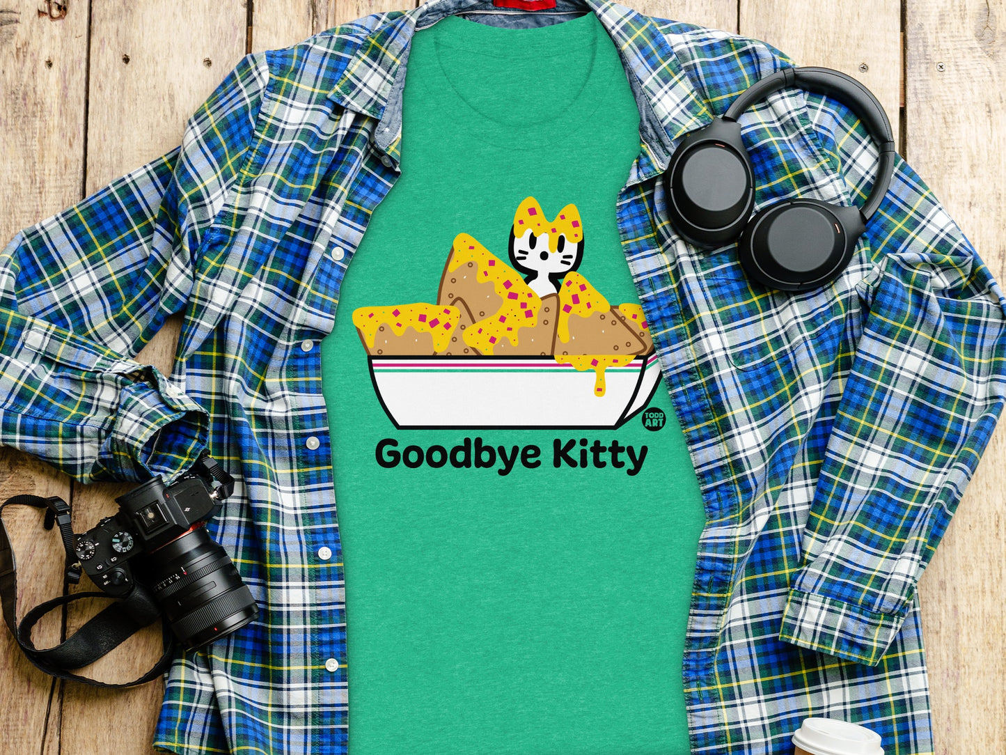 Goodbye Kitty Nachos Graphic T-Shirt