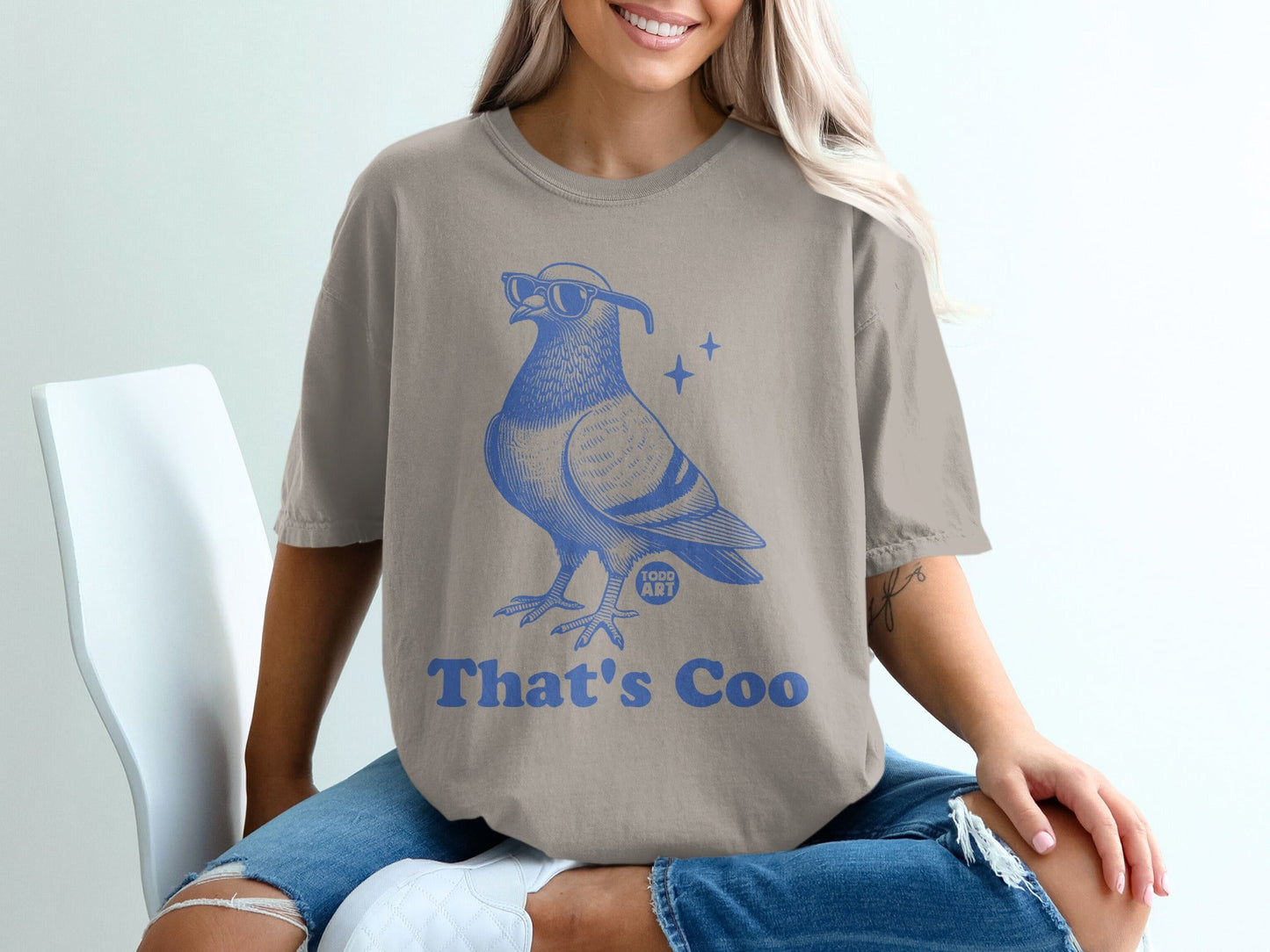Cool Pigeon with Glasses That's Coo T-Shirt