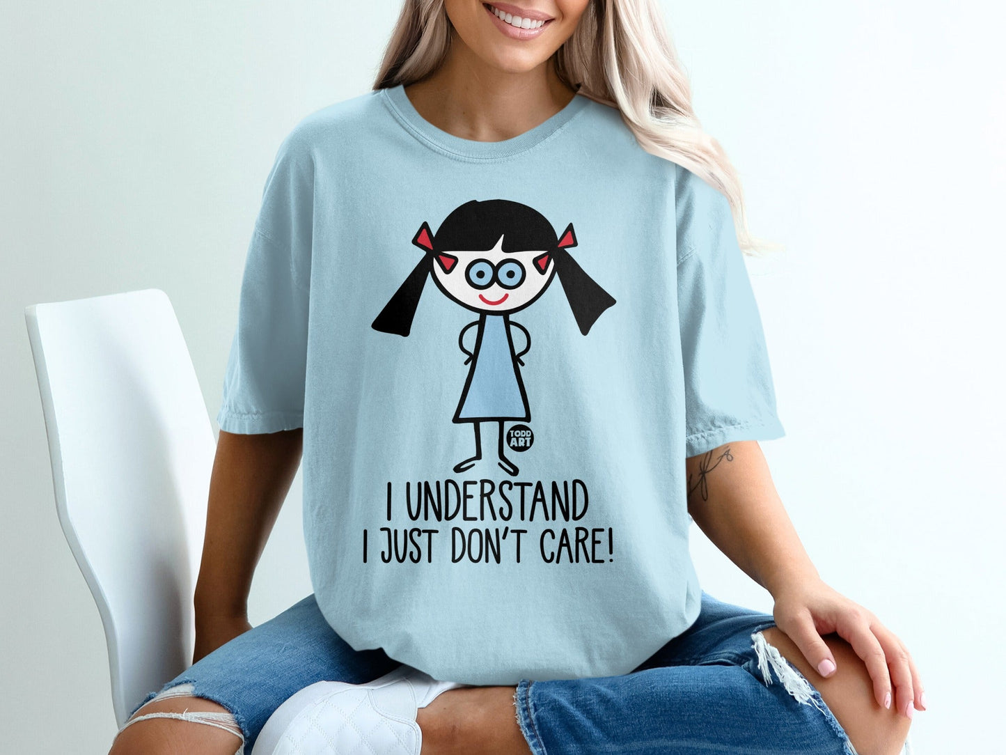 I Understand I Just Don't Care Todd Art Graphic Tee