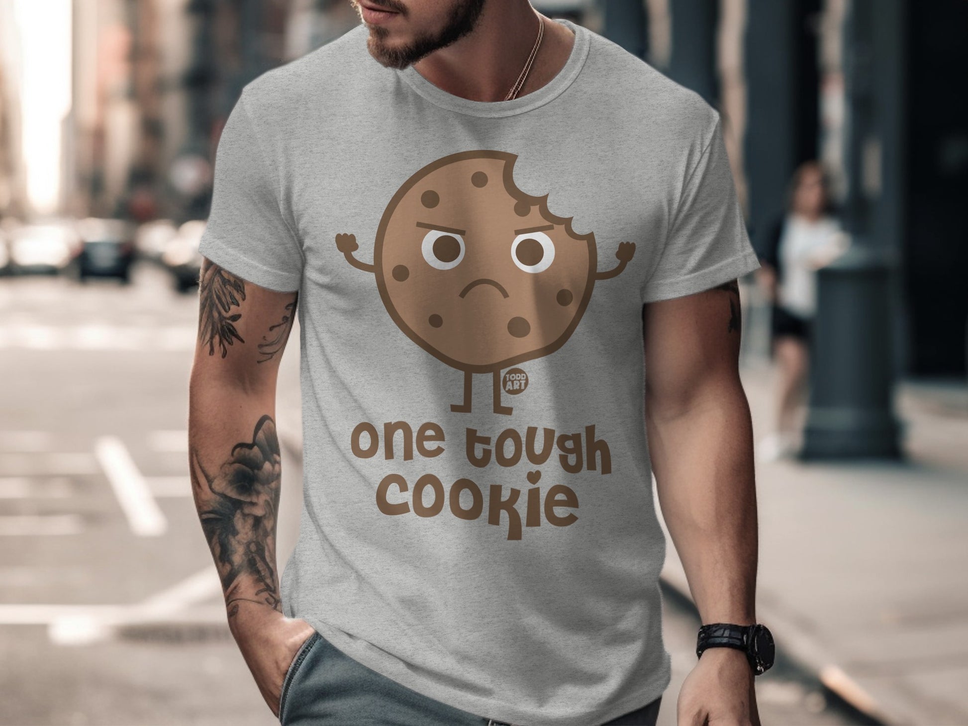 One Tough Cookie Graphic T-Shirt Fun Design