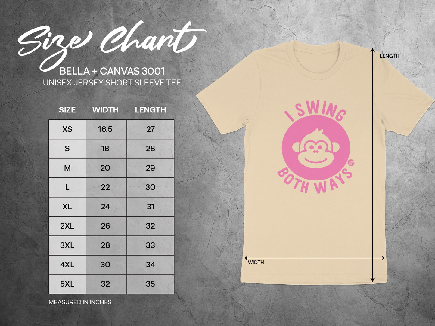 I Swing Both Ways Graphic Unisex Jersey Short Sleeve product