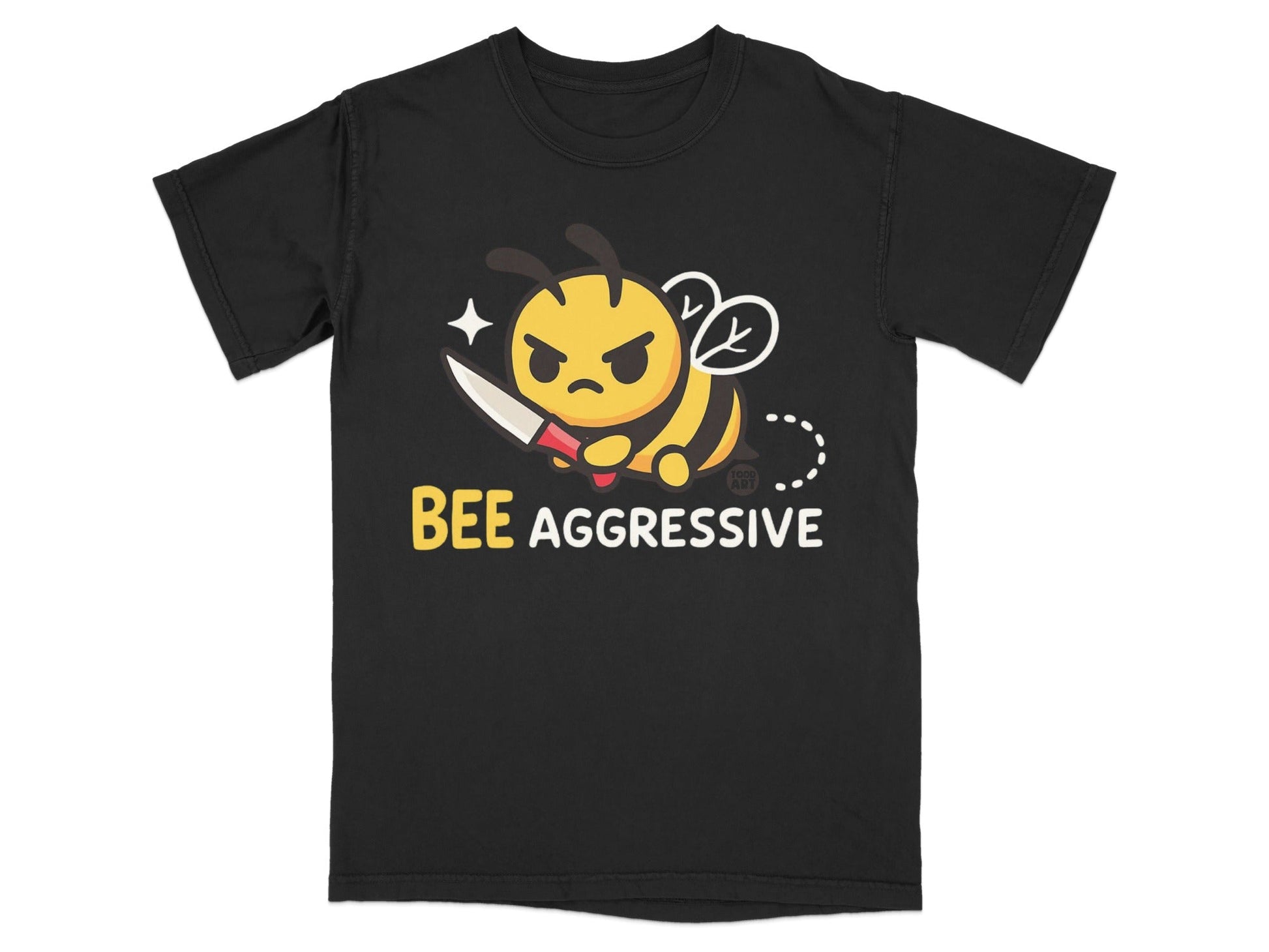 Cute Bee Aggressive Cartoon Graphic T-shirt