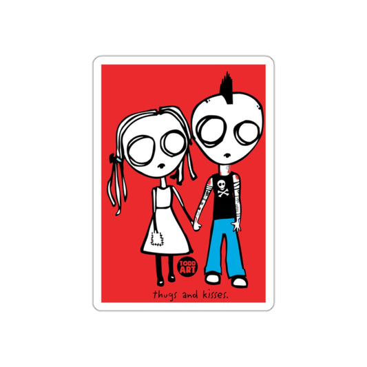 Thugs and Kisses Holding Hands Graphic Art Print