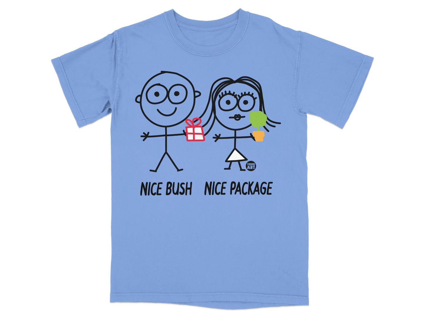 Nice Bush Nice Package Funny Graphic Tee Shirt
