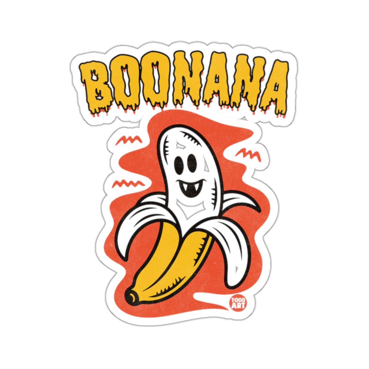 BOONANA Ghost Banana Cartoon Happy Spooky 