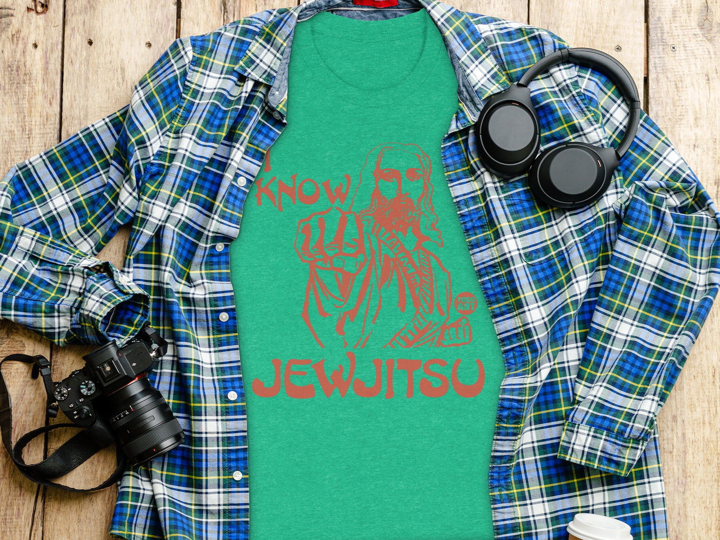 Know Jewjitsu Unique Graphic Design T-Shirt Product Type