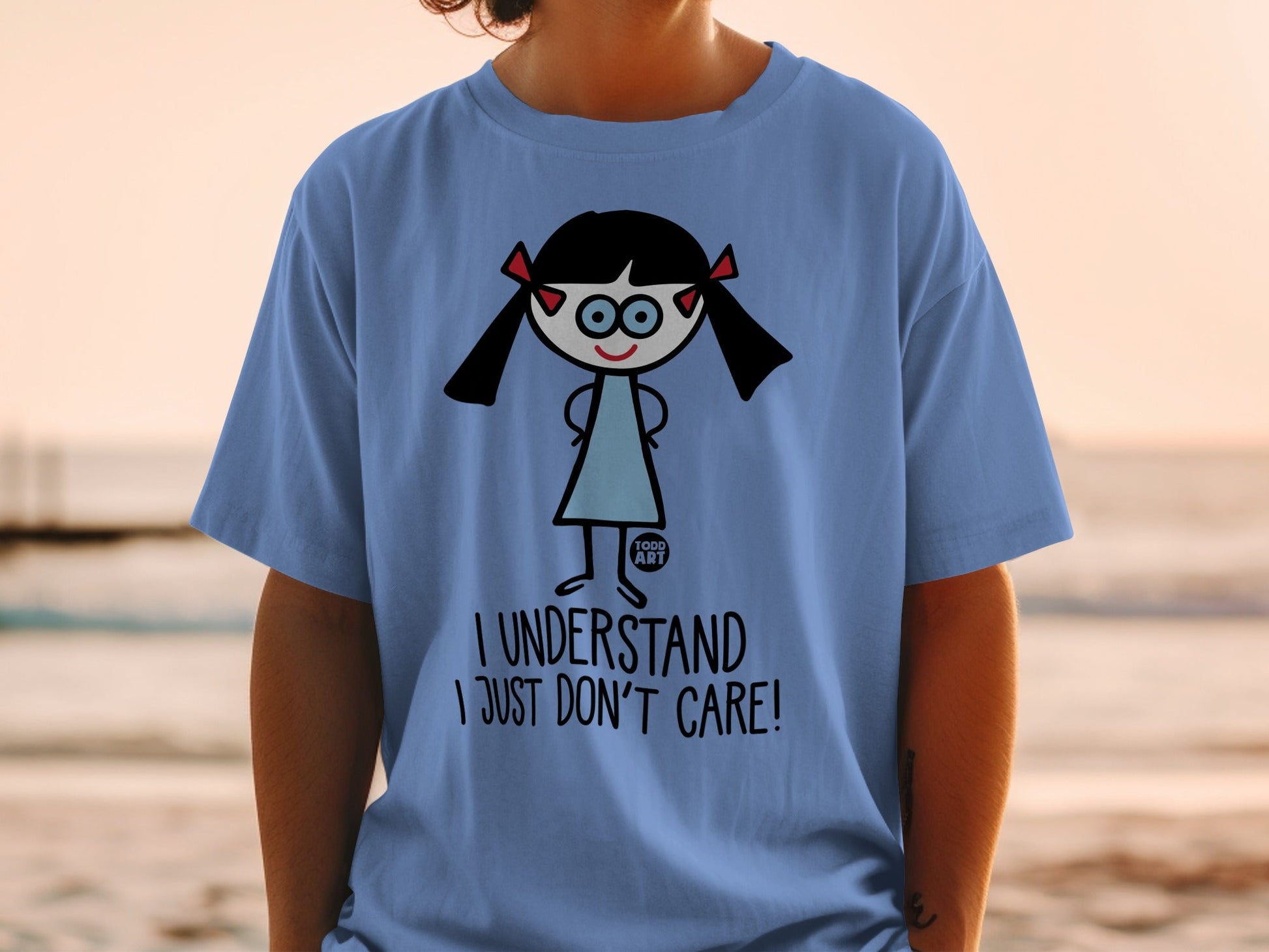 I Understand I Just Don't Care Funny Graphic T-Shirt