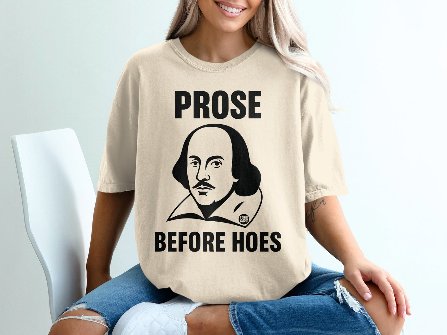 Shakespeare Prose Before Hoes Funny Slogan product type