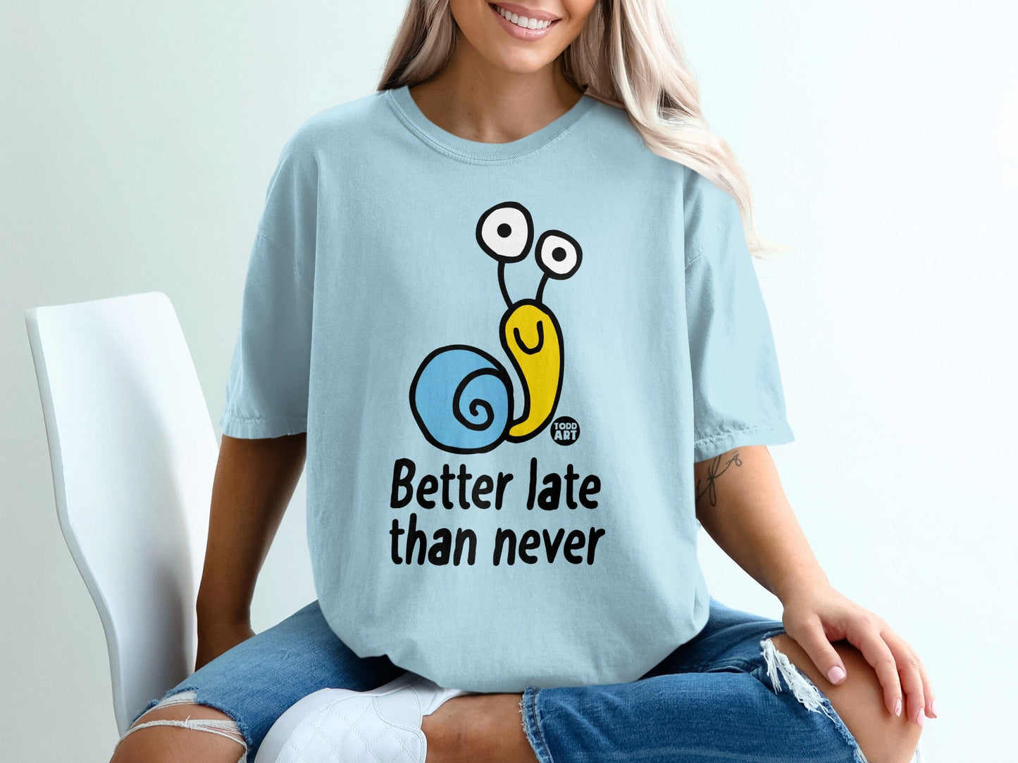 Better Late Than Never Snail Graphic Shirt