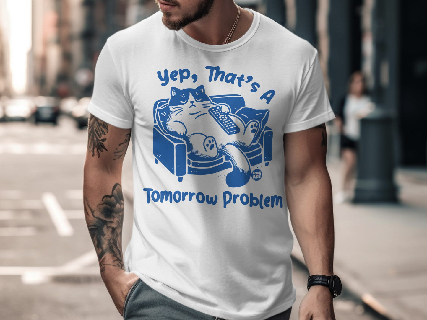 Yep That's A Tomorrow Problem Cat T-Shirt