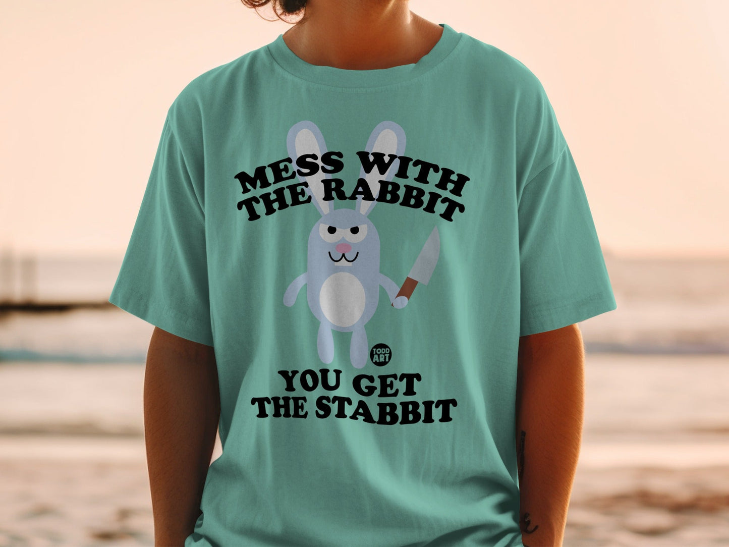 Mess With The Rabbit You Get The Stabbit T-Shirt