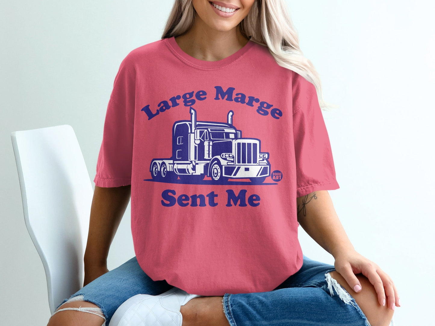 Large Marge Sent Me Graphic Truck Shirt