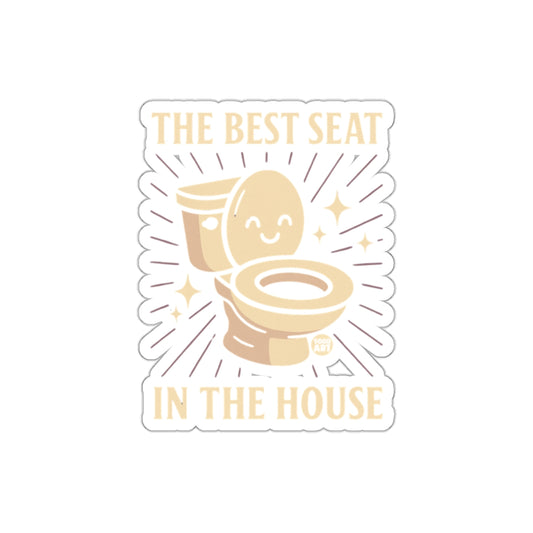 The Best Seat in the House Funny Restroom Decor Stickers