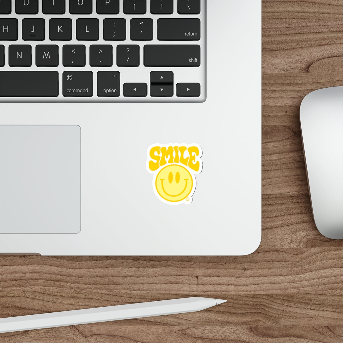 Smile Yellow Happy Face Sticker for Laptops and More