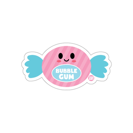 Cute Bubble Gum Kawaii Candy Sticker with Smiling Face