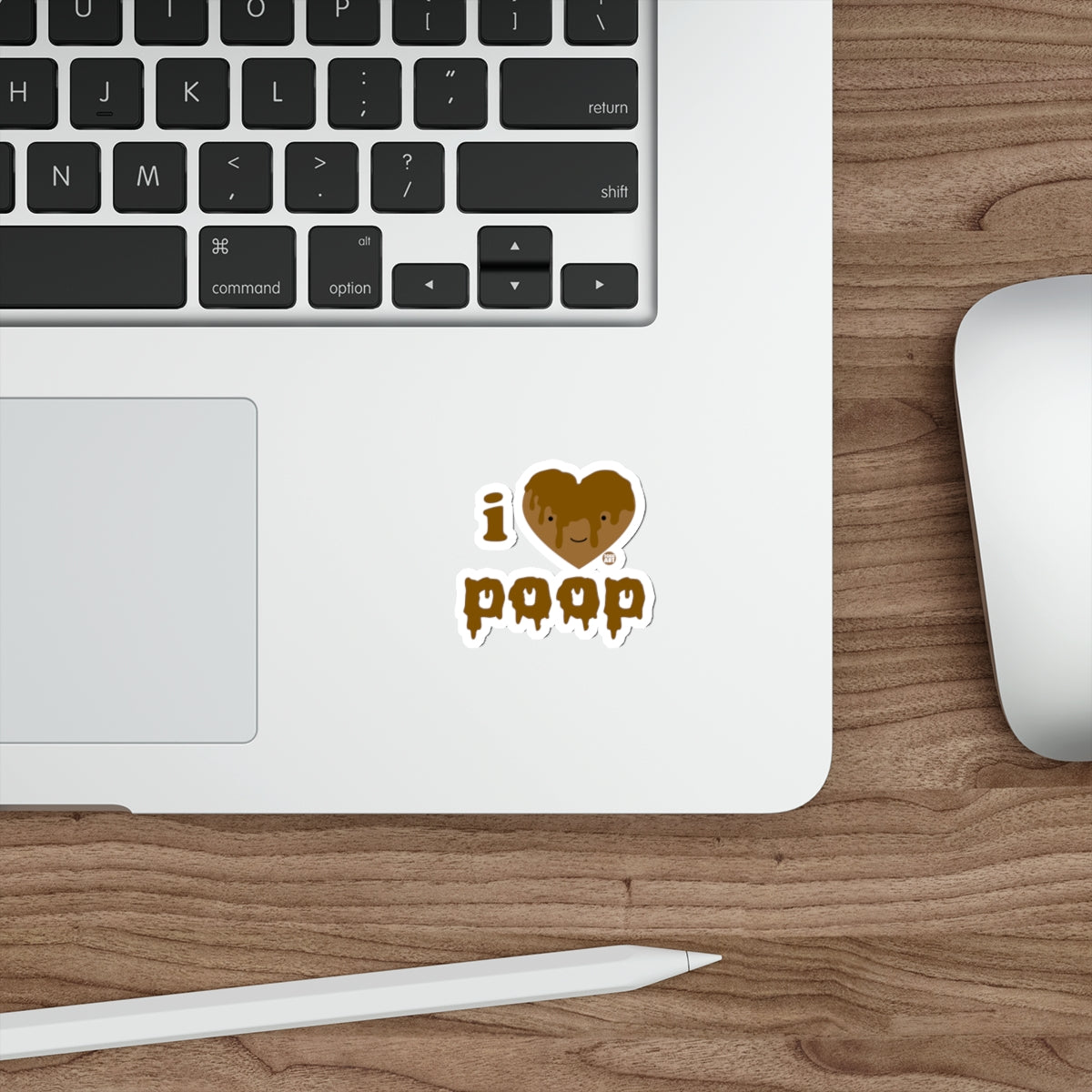 I Love Poop Sticker for Laptops and Other Surfaces