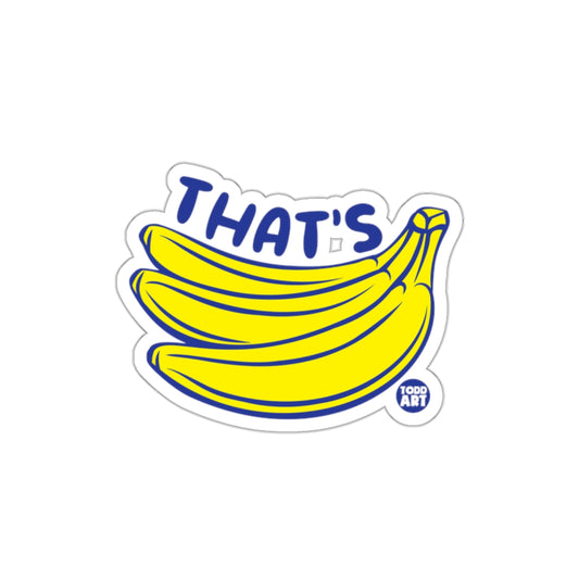 THAT'S Bananas Todd Art Sticker Fun Design