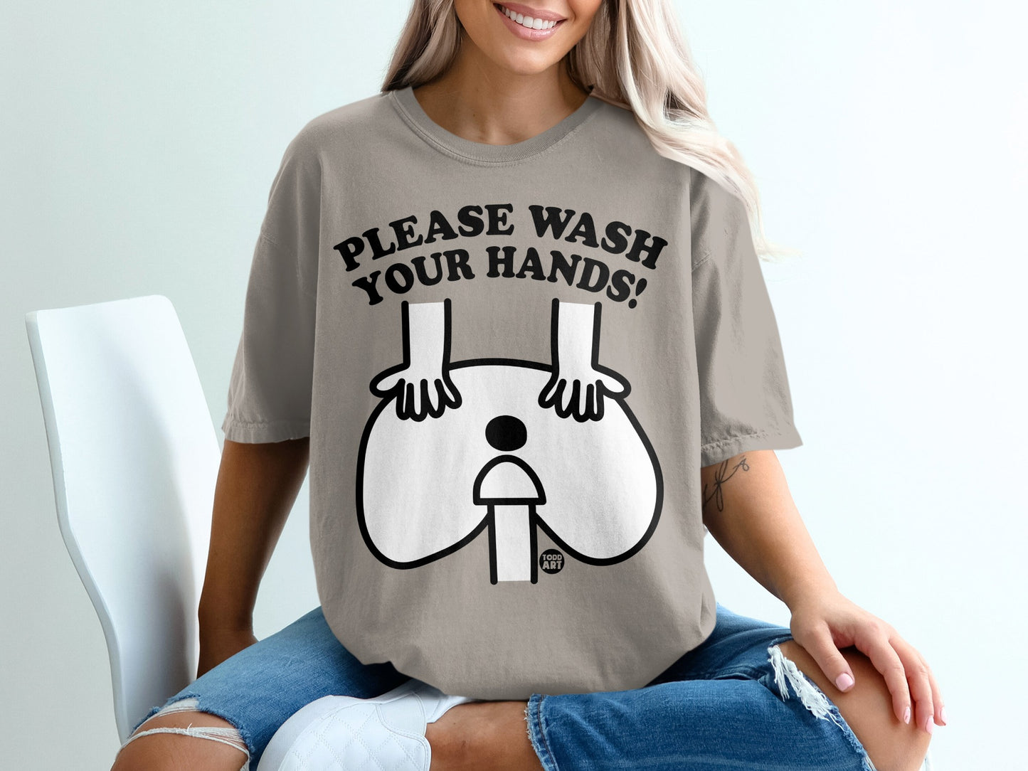 PLEASE WASH YOUR HANDS! Explicit hygiene humor product type