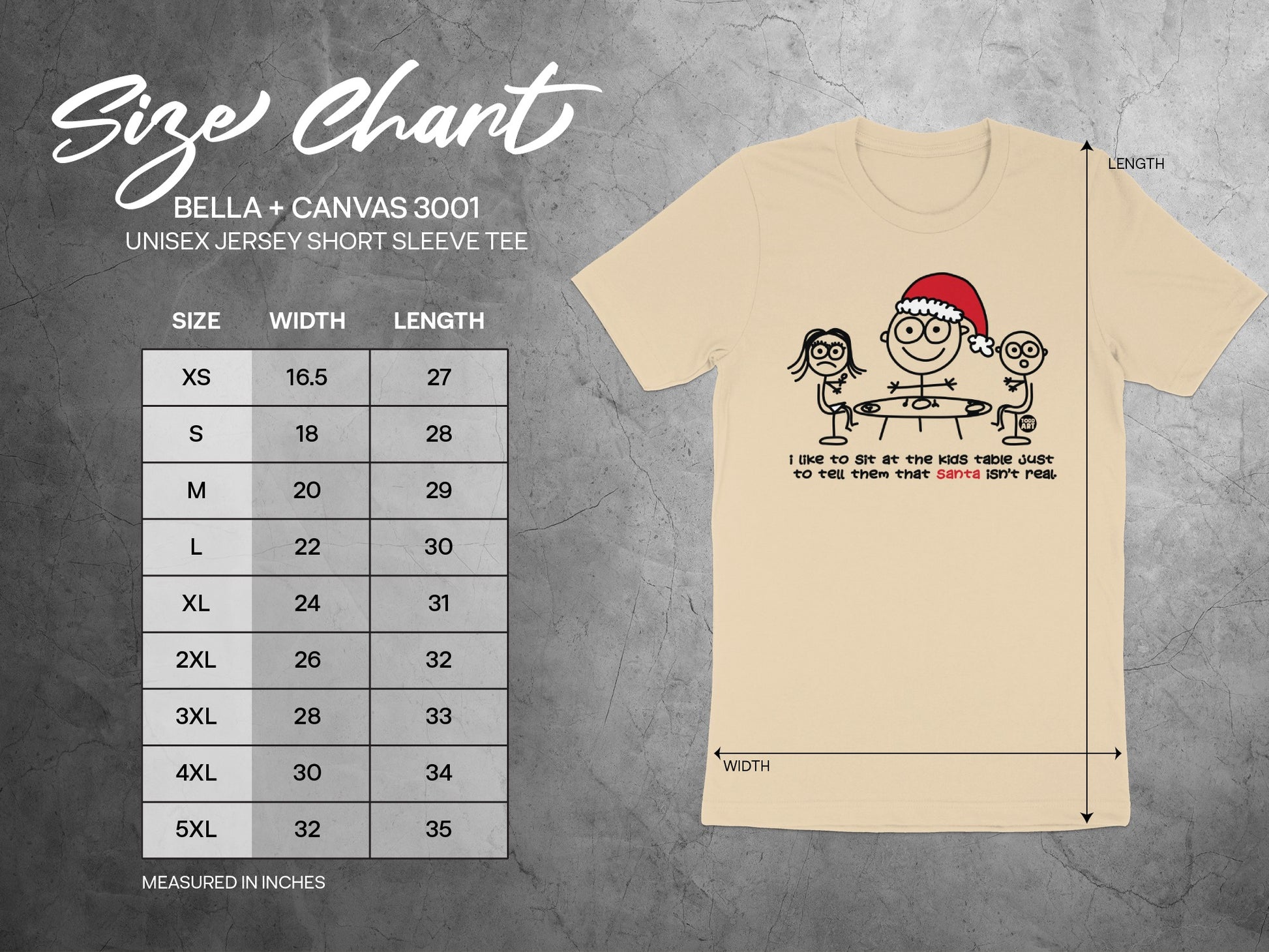 Funny Holiday Santa and Kids Graphic Tee product