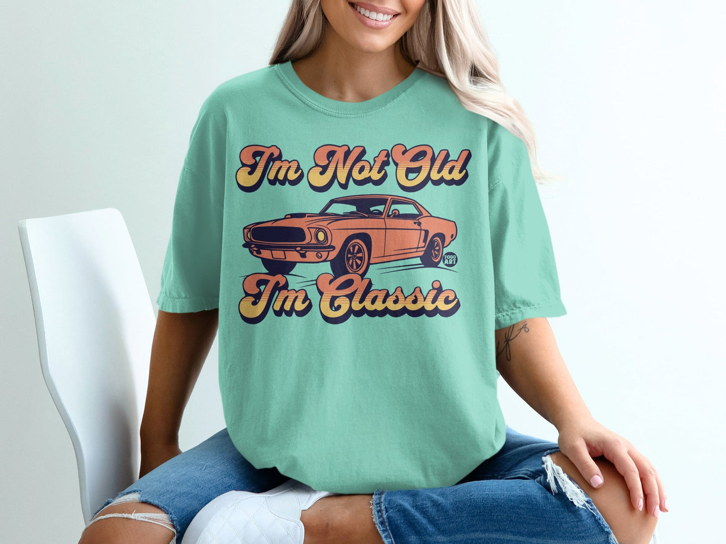 Vintage Car Graphic Tee I'm Not Old I'm Classic Shirt