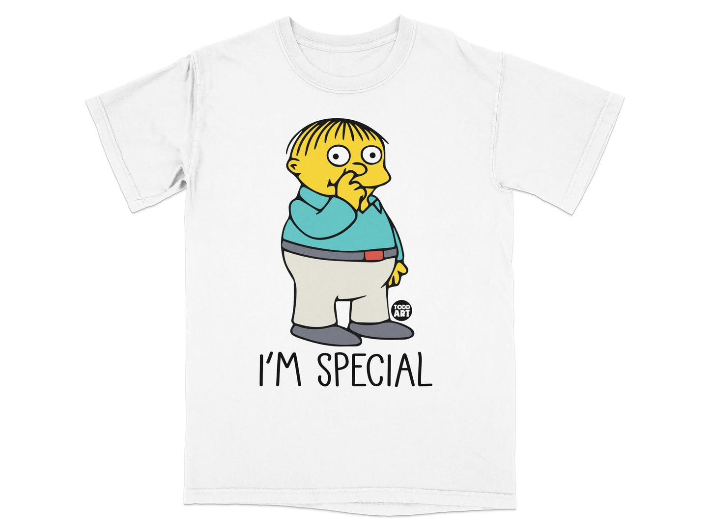Ralph Wiggum from The Simpsons T-shirt, "I'M SPECIAL" text.