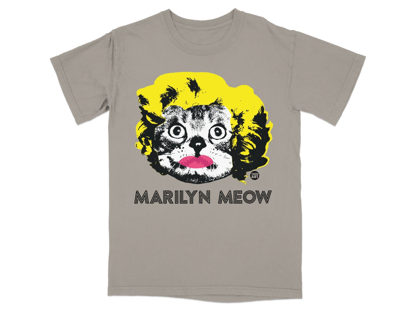 Marilyn Meow Cat Funny Graphic T-Shirt