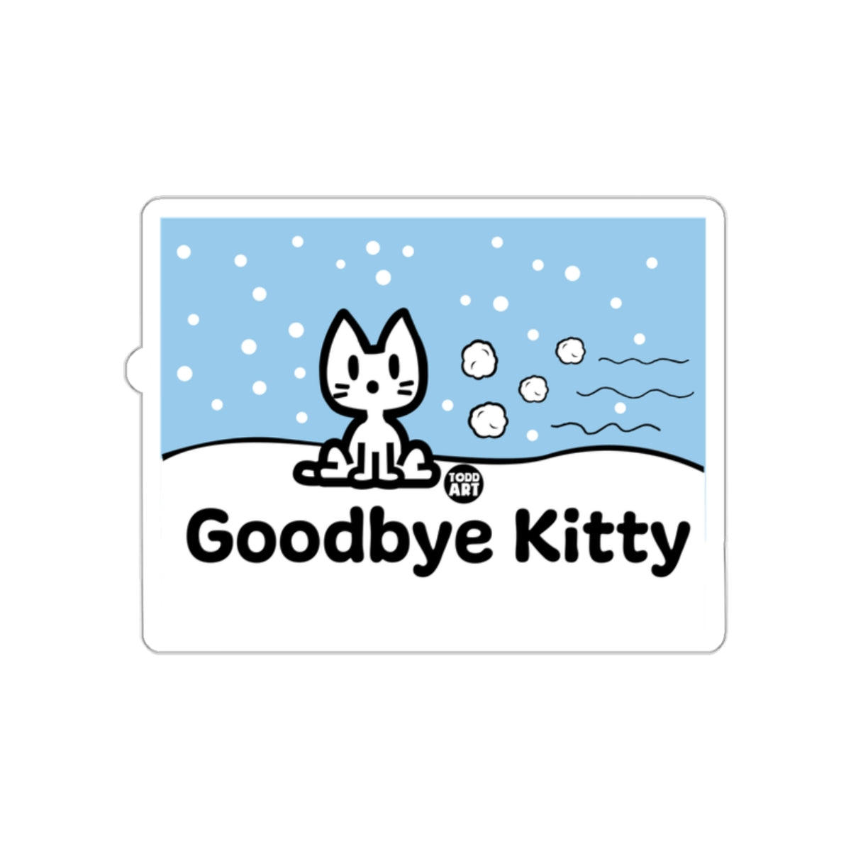 Goodbye Kitty Cartoon Snow Scene product