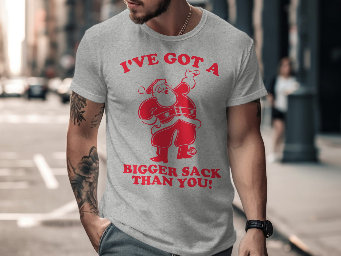 I've Got A Bigger Sack Than You Funny Christmas Shirt