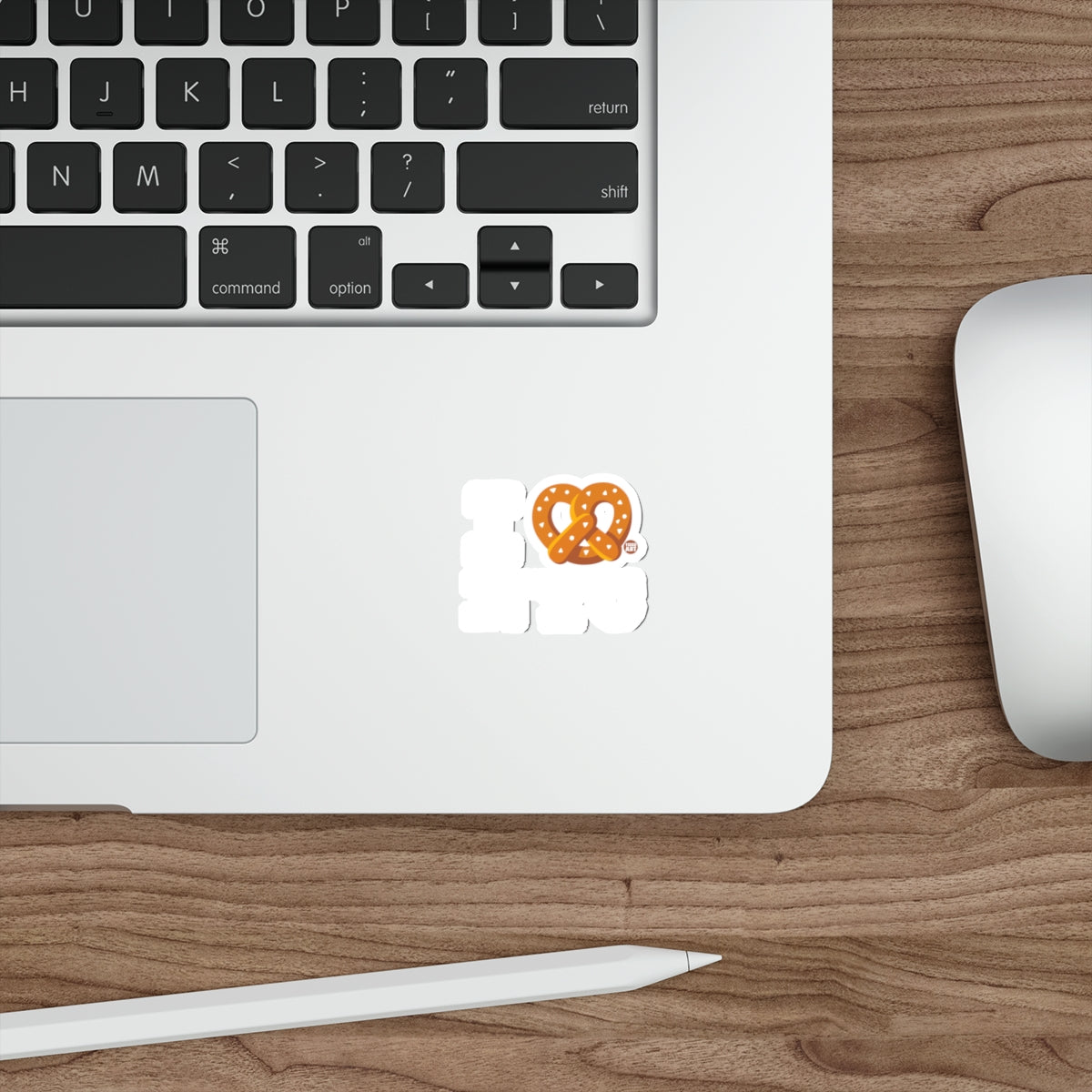 I Love Pretzel Fun Sticker For Laptops and Notebooks