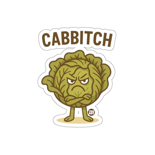 Angry Cabbage Character with Funny Text Product